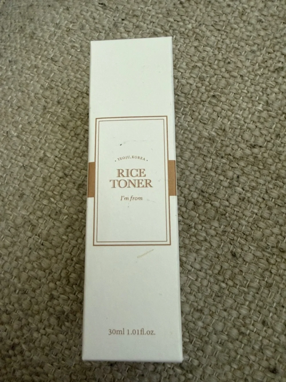 NWOT. I'm From Rice Toner Hydrating Brightening Glow K-Beauty Travel Mini 1.01 o